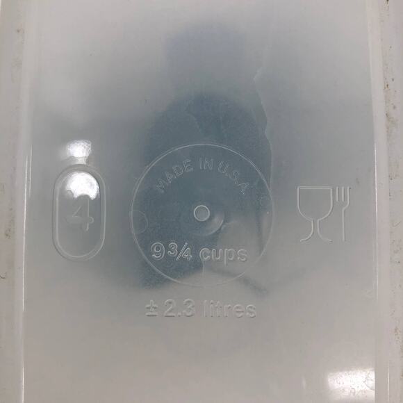 Vintage Tupperware White Snap Lid 9 3/4 Cups Module Mate 1614-21 Food Container - Picture 7 of 9